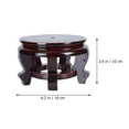 thumbnail image 2 of OUNONA Dark Brown Wooden Display Stand for Vase, Flowerpot, Fish Bowl - Versatile Home Decor, 2 of 8