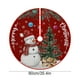 thumbnail image 3 of CaiYueKe Christmas Tree Skirt 35.4 Inch Red Snowman Pattern Festive Xmas Mat, Merry Christmas Print Holiday Party Home Decor for Tree Base Cover, Christmas Decoration for Family Gatherings, 3 of 7