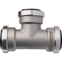 QuickFitting 1 In. x 1 In. x 1 In. Push-to-Connect Stainless Steel Tee SS834R