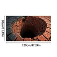 thumbnail image 3 of Area Rug Modern Abstract Visual Trap Carpet Floor Mat for Living Room and Bedroom – Decorative Non- Water-Absorbent Entryway Geometric Pattern, 3 of 5