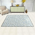 thumbnail image 3 of Dreamtimes Lightweight Soft Area Rugs 60 x 39 inch (5'x 3'3"), Little Blue Flowers Floor Mat for Kids Playing Room Hardwood Floor Living Room Nursery Rugs, 3 of 6