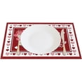 thumbnail image 4 of Happy Valentine''s Day Placemats Set of 4 12x18 Inch Romantic Truck with Bear Balloons Love Heart Table Place Mats Table Decoration for Anniversary Wedding Indoor Outdoor Party Kitchen Dining Table, 4 of 5
