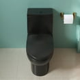 thumbnail image 3 of Ally 12 in. Rough in Size 1-Piece 0.8/1.28 GPF Dual Flush Elongated Toilet in Black, Seat Included, 3 of 16