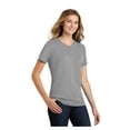 thumbnail image 4 of Port & Company Ladies Core Blend Comfortable Short Sleeve T-Shirt Athletic Heather Large, 4 of 6