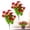 Red, variant on 2 Pack Artificial Eucalyptus Violet Flower, Red Lotus Faux Plant for Outdoor Spring Courtyard Garden Decor, 2 Stems