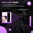 thumbnail image 2 of Rolling Salon Tray Stand Rolling Service Instrument for Hair Stylist Beauty Hairdresser Salon (Black), 2 of 11