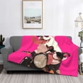 thumbnail image 6 of Throw Blanket for Couch Sofa and Bed, Cool Puppy Dog No.121 Soft Plush Throw Blanket, Fuzzy Cuteness Comfy Warm Washable Flannel Blanket Throws for All Season, 6 of 8