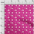 thumbnail image 1 of oneOone Silk Tabby Fuschia Pink Fabric Christmas Sewing Craft Projects Fabric Prints By Yard 42 Inch Wide, 1 of 4