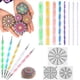 thumbnail image 2 of 160 Piezas Mandala Herramientas de Puntear para Pintar Rocas Kit de Plantillas de Mandala Bola Stylus Escultura de Arcilla Herramientas de Talla, 2 of 5