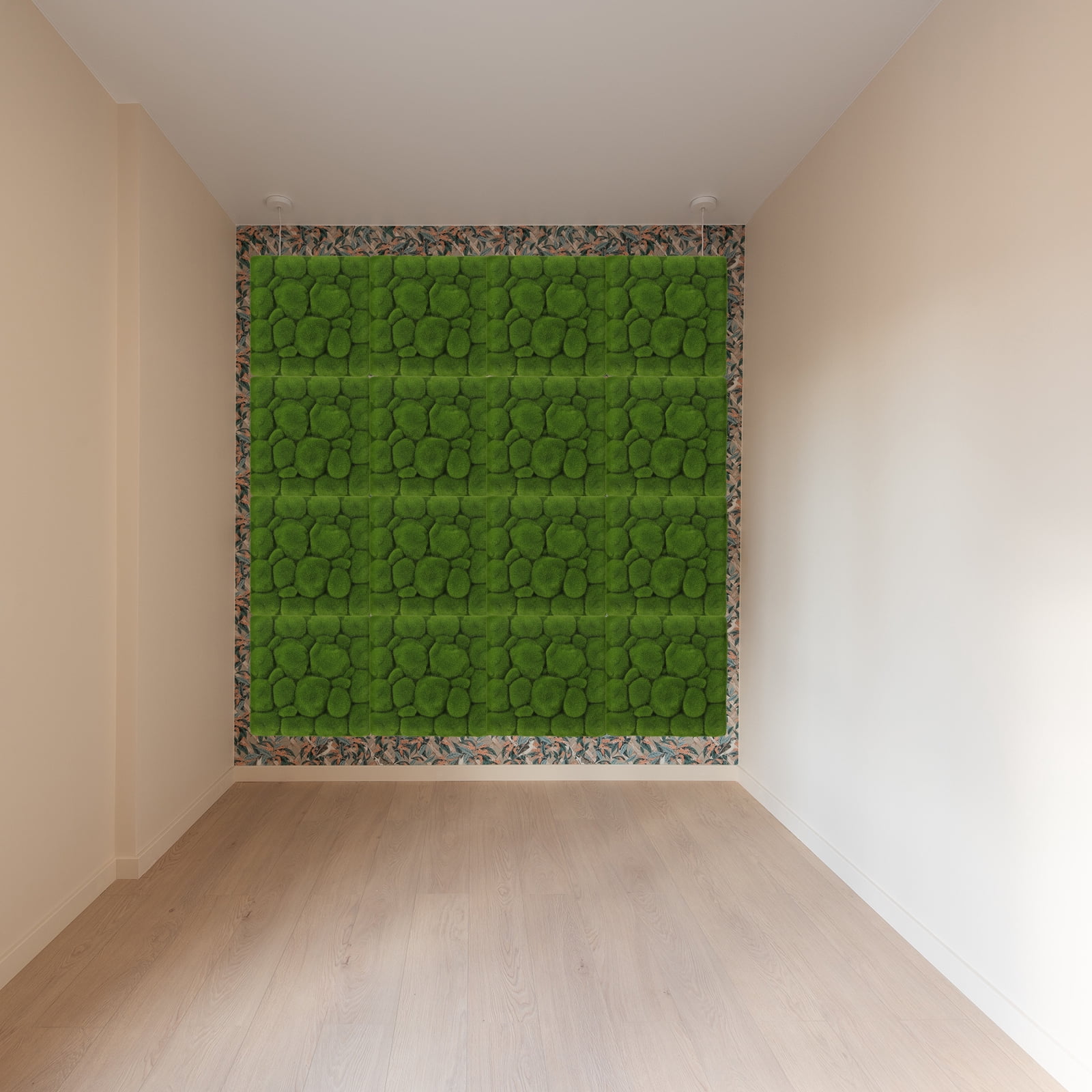Movtotop 4pcs Simulation Moss Foams Board Green Plants Wall Decoration Diy Wall Background 30*30cm