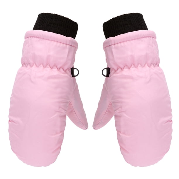 La bolsa de guantes para niños se refiere a guantes de nieve para ciclismo para niños y niñas, gruesos, a prueba de frío y con forro polar, con dedos cálidos para esquiar, de varios tamaños