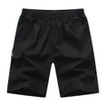 thumbnail image 3 of Eashery Mens Shorts for Summer Comfortable Elastic Waist Mens Shorts with Pocket Black 3XL, 3 of 4