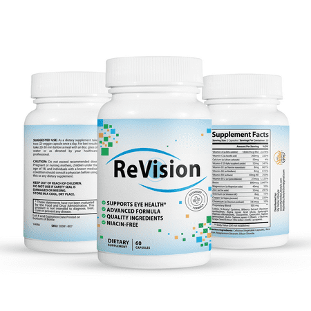 12 Pack ReVision Advanced Vision Supplement Supports Eye Health 60 Capsules x12