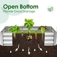 thumbnail image 5 of Quictent 6x3x1ft Galvanized Raised Garden Bed with Cover Metal Planter Box Kit, w/ 2 Large Screen Windows Mini Greenhouse for Outdoor Growing Vegetables (Green), 5 of 11