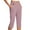 Red, variant on Kaemgyyd Capri Pants for Women Stretch High Waisted Crop Office Work Pants Trendy Button Striped Capris Slacks Yoga Dress Pant