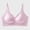 Purple, variant on Women V Neck Vertical Ribbed Wireless Bra Thin Adjustable Straps Soft Molded Support Seamless Daily Basic Comfort Bra Khaki L