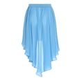 thumbnail image 4 of inhzoy Women's Ballet Chiffon Wrap Skirt Hip Scarf Flowy Swing Skirts Lyrical Dance Skirt Light Blue S, 4 of 5
