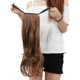 thumbnail image 1 of SAYFUT Women Girls 18" Curly Binding Tie up Ponytail Wrap Around Synthetic Hair Extensions Hairpiece One Piece, 1 of 5