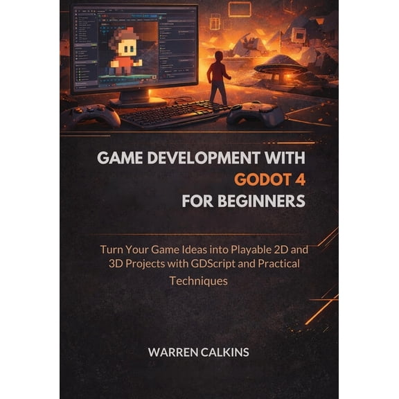 Game Development With Godot 4 for Beginners: Turn Your Game Ideas into Playable 2D and 3D Projects with GDScript and Pra, (Paperback)