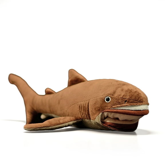 PuffPurrs Lifelike Megamouth Shark Plush Toy, Realistic Megachasma Pelagios Teddy Stuffed Animal, Extremely rare species Unique Toy Gift, 48 CM/18 IN