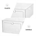 thumbnail image 5 of CIMAXIC 6Pcs Transparent Shoes Storage Boxes Drawer Type Shoes Container Shoes Case,12.99"X9.45"X5.51", 5 of 5