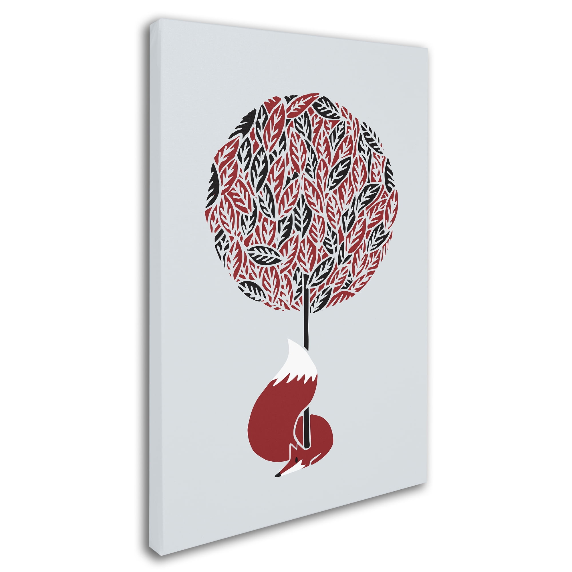 Trademark Fine Art 'Cherry Tree Fox' Canvas Art by Robert Farkas