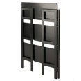 thumbnail image 6 of FurniFact Black Solid Wood Folding Bookcase With 3 Open Folding Shelves Design, 6 of 9