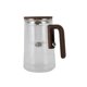 thumbnail image 2 of Glass Teapot with Removable Infuser Magnetic Suction Liner Transparent Brewing Tea Kettle 800ml FY720 Transparent 800ml, 2 of 3