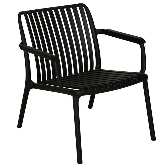F. Corriveau International - Summer Armchair, Indoor/Outdoor, Black