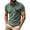 Army Green, variant on Mens Polo Shirts Summer Fashion Coconut Tree Print Casual Large Sized Loose Mesh Short Sleeve Lapal Shirt