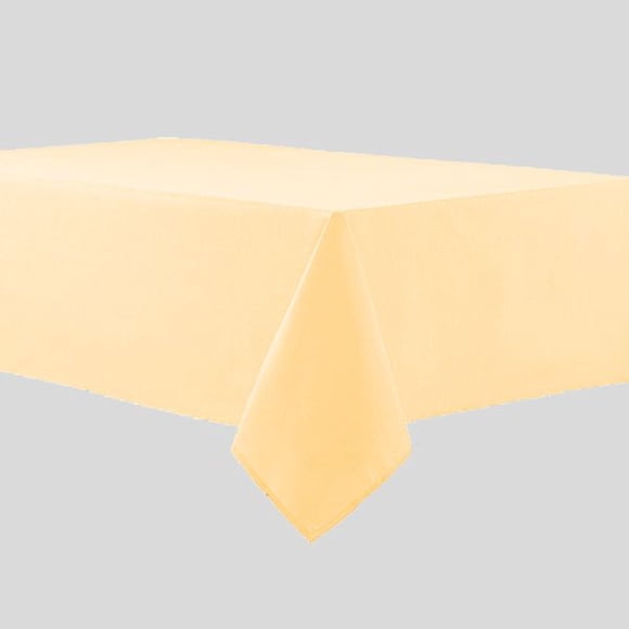Nappe 63"x63" Tissu Polyester Filé de 7,1 Oz "Harmony" Couleur Ivoire 4/ Pack