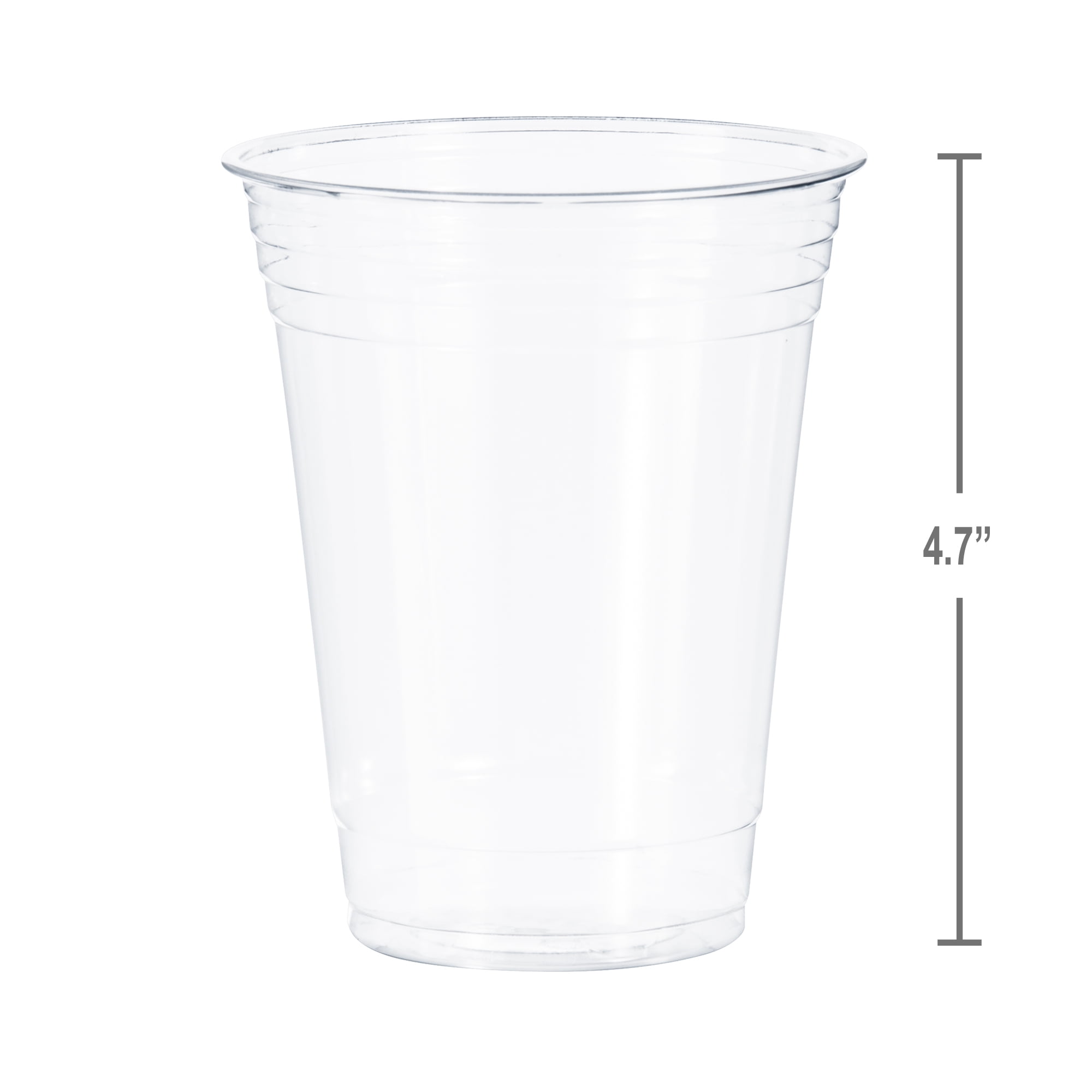 Clear Plastic 18oz Cup Lids, 4in, 50ct