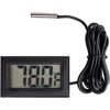 Mini Probe Hygrometer Thermometer, Reptile Aquarium Thermometer Digital LCD Display Indoor Outdoor Humidity Meter Gauge Temperature Monitor Meter for Tank Humidifiers