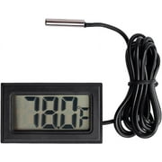 Mini Probe Hygrometer Thermometer, Reptile Aquarium Thermometer Digital LCD Display Indoor Outdoor Humidity Meter Gauge Temperature Monitor Meter for Tank Humidifiers