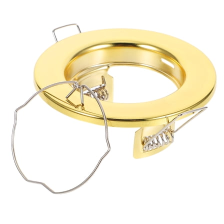 Hemobllo Iron Recessed Light Housing for Spotlights with Easy Installation Golden Color