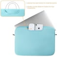 thumbnail image 4 of RAINYEAR 13 Inch Laptop Sleeve Case Compatible with 13" 13.3" 13.5" Chromebook Notebook Computer Ultrabook, Protective Slim Padded Carrying Bag Cover with Handle Strap Pocket (Blue), 4 of 7