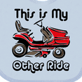 thumbnail image 4 of Inktastic Mower My Other Ride Boys or Girls Baby Bib, 4 of 4