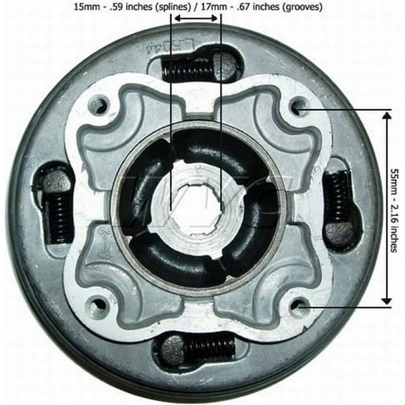 Clutch - 49cc to 125cc, Manual, Stock