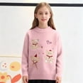 thumbnail image 1 of Cowsor Chandail Tricoté pour Bébé Fille Garçon Mignon Col Rond Manches Longues Blouse Chandail Surdimensionné Chandail en Molleton Chaud Hauts pour Enfants, 1 of 7