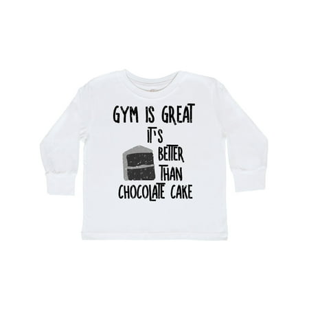 

Inktastic Gym Is Great Gift Toddler Boy or Toddler Girl Long Sleeve T-Shirt