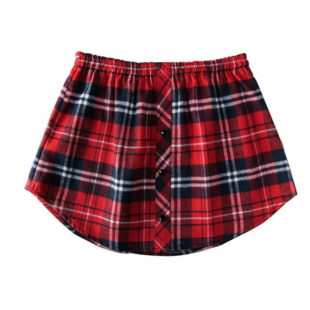 Shirt Extenders Layering Fake Top Lower Sweep Shirt Extender Asjustable Mini Skirt For Women