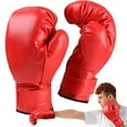 thumbnail image 2 of SSNTSY Boxing Gloves Training Sparring Red Universal PU Leather Training Gloves for Men Women Heavy Punching Bag, 2 of 7