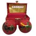 thumbnail image 2 of Baoding Balls Chinese health Massage Exercise Stress Balls -Red Dragon & Phoenix #2, 2 of 2