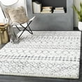 thumbnail image 3 of Hauteloom Interior Living Room, Bedroom Area Rug - Bohemian, Transitional - Plush Pile - Gray, White - 6'7" Square, 3 of 13