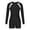 Black, variant on Staron Women's Long Sleeve Swimsuit Zipper Surfing Bathing Suit One Piece Rash Guard with Front Zipper Built-in Bra UPF Sun Protection Swimwear, Black L
