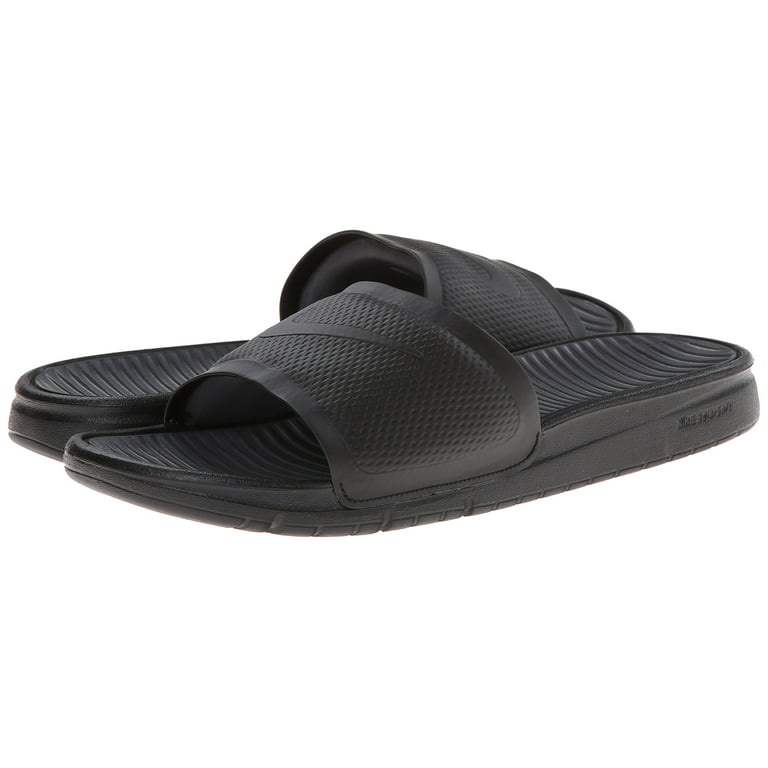 Nike Benassi Slide Sandal (8 D(M) BLACK/DARK - Walmart.com