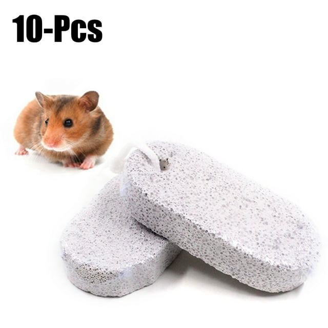 10Pcs Pet Chew Toy Teeth Grinding Calcium Stone Pet Grinding Toy Pet Toy for Hamster Rat Rabbit