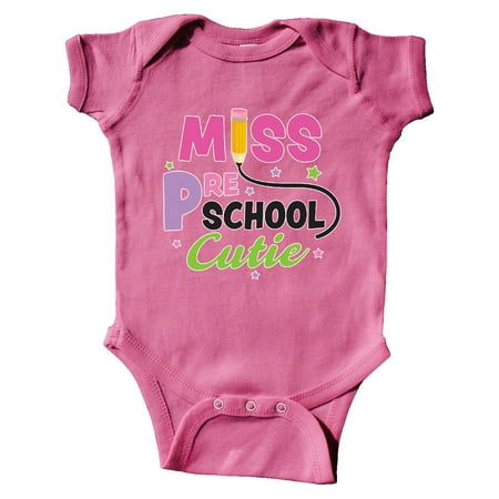 

Inktastic Miss Preschool Cutie with Pencil and Stars Gift Baby Girl Bodysuit