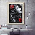thumbnail image 3 of Kit de pintura de diamantes Antor DIY 5D Skull and Beau, 3 of 3