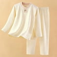 thumbnail image 2 of Birdeem Children's Homewear Set, Winter, Solid Color, Thick Warm Fleece, Two-Piece for Kids, Kids Fleece Pants, 2 of 7